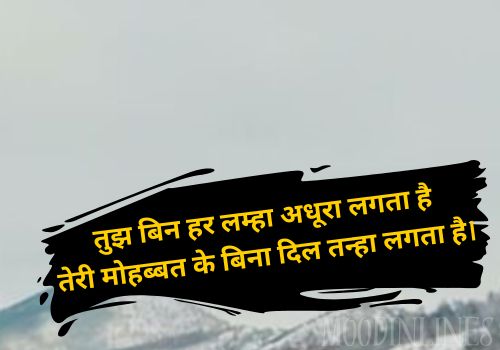 2 Line Love Shayari in English