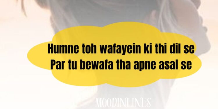 Bewafa Shayari in Roman English