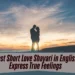 Short Love Shayari in English